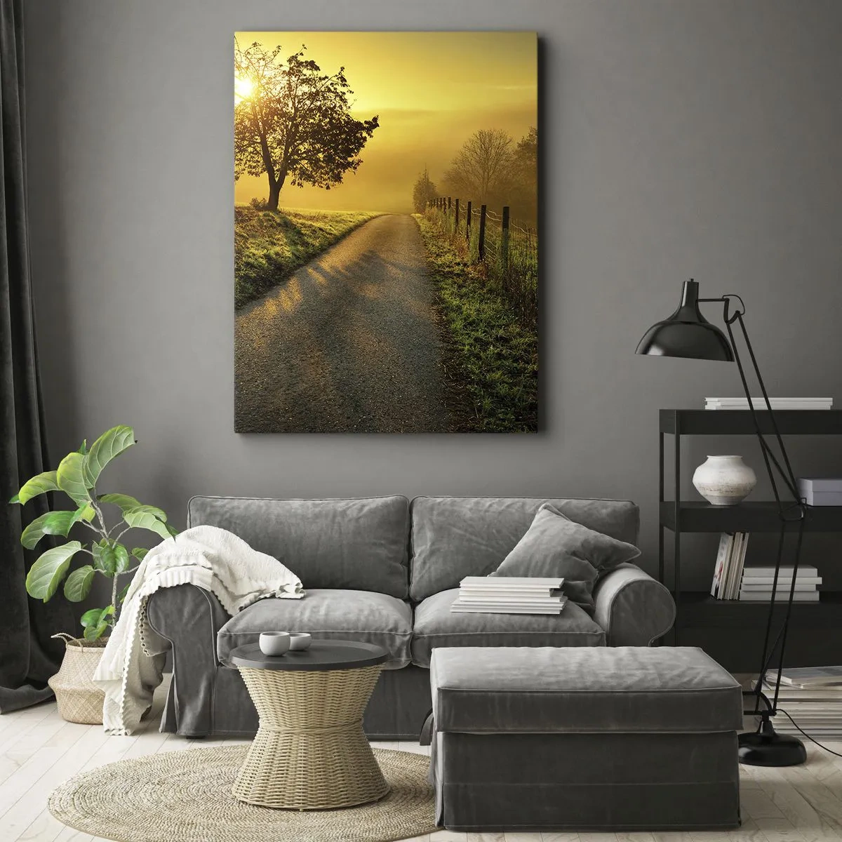 Bild auf Leinwand - Leinwandbild - Honig-Nachmittag - 45x80 cm
