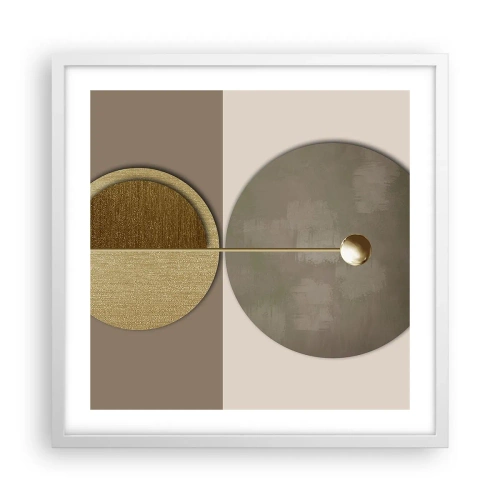 Poster in einem weißen Rahmen - Perfekte Balance - 50x50 cm
