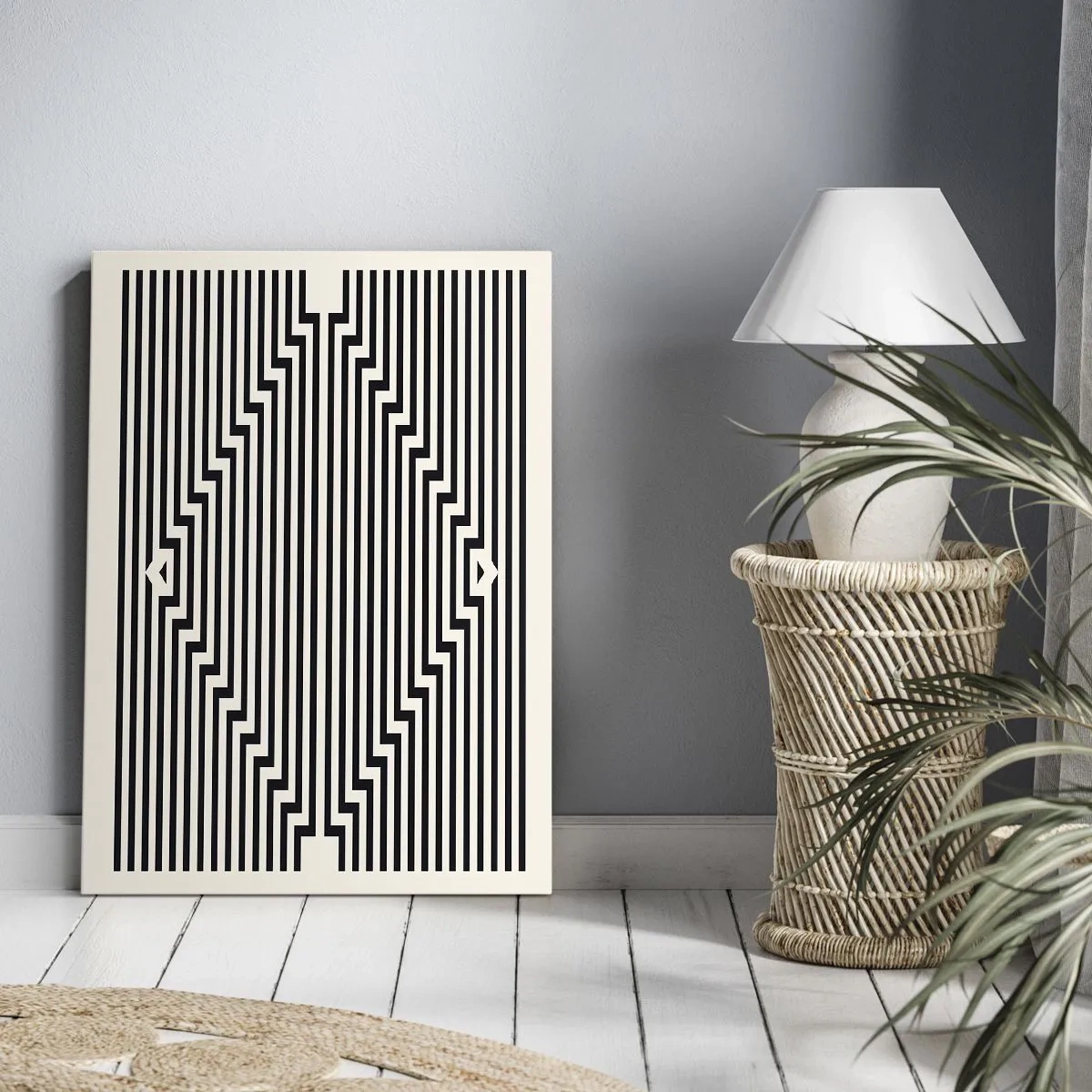 Bild auf Leinwand - Leinwandbild - Geometrische Illusion - 45x80 cm