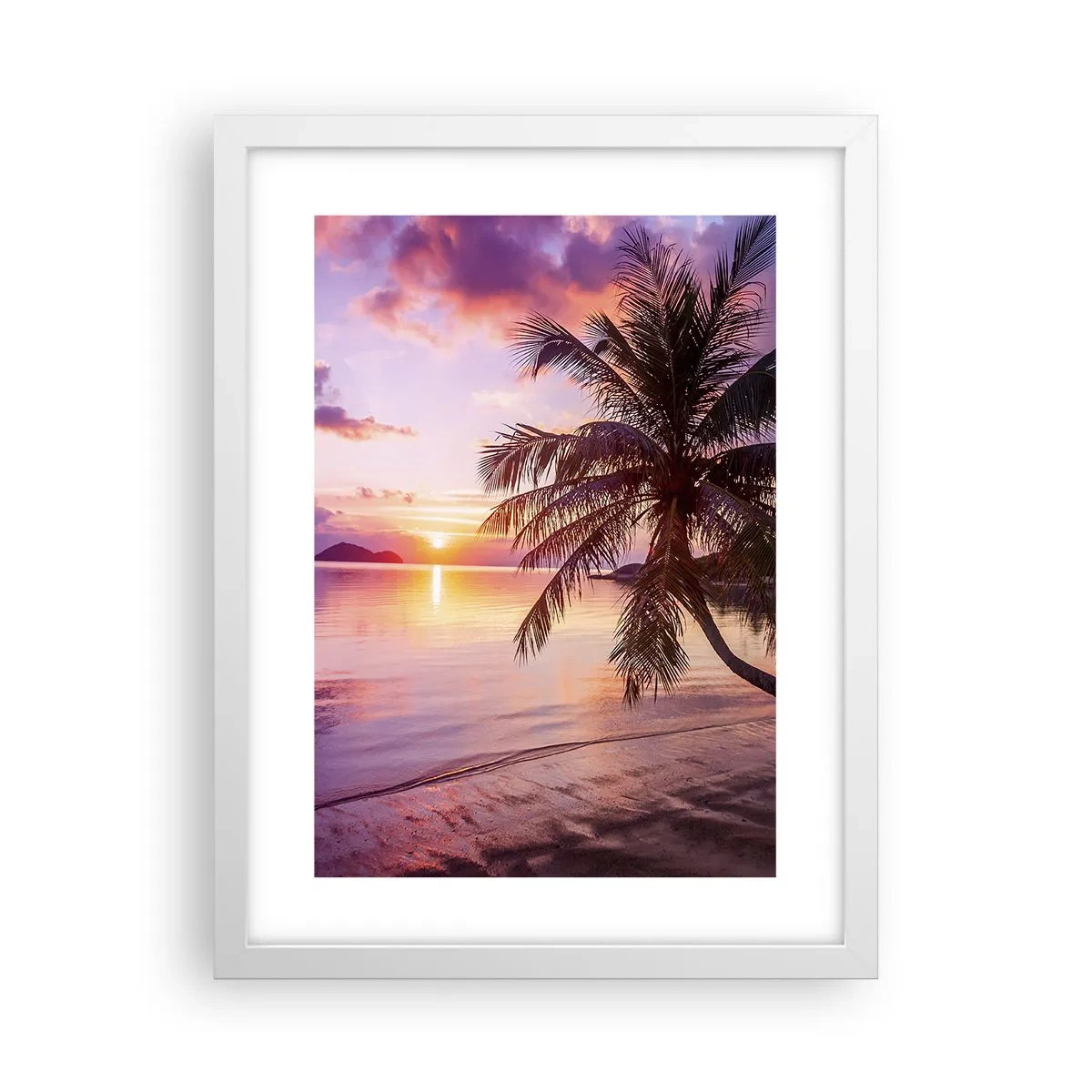 Poster in einem weißen Rahmen - Behaglichkeit bis zum Horizont - 30x40 cm