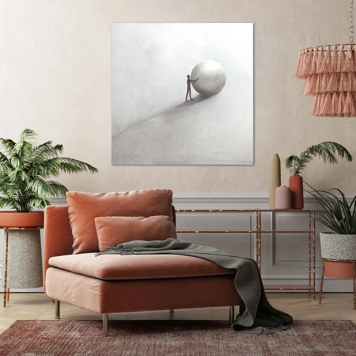 Bild auf Leinwand - Leinwandbild - Das Spiel des Lebens - 40x40 cm