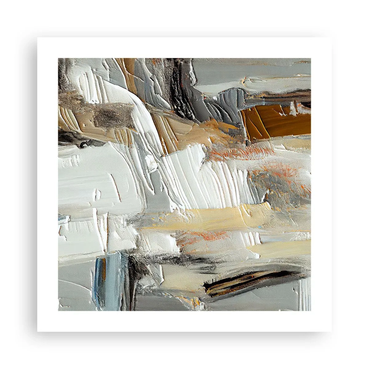 Poster - Bunte Schichten - 50x50 cm