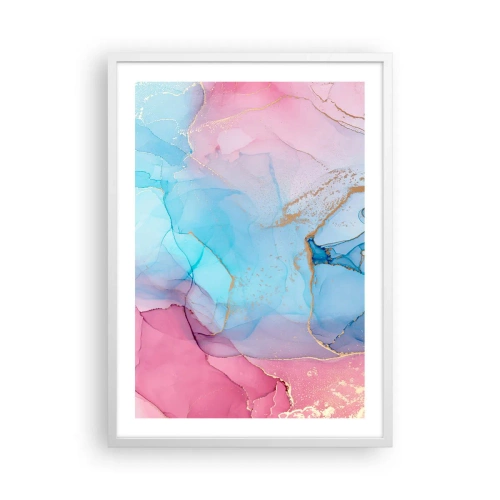 Poster in einem weißen Rahmen - Begegnung und Durchdringung - 50x70 cm