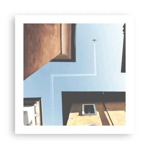 Poster - Über dem Stadtlabyrinth - 50x50 cm