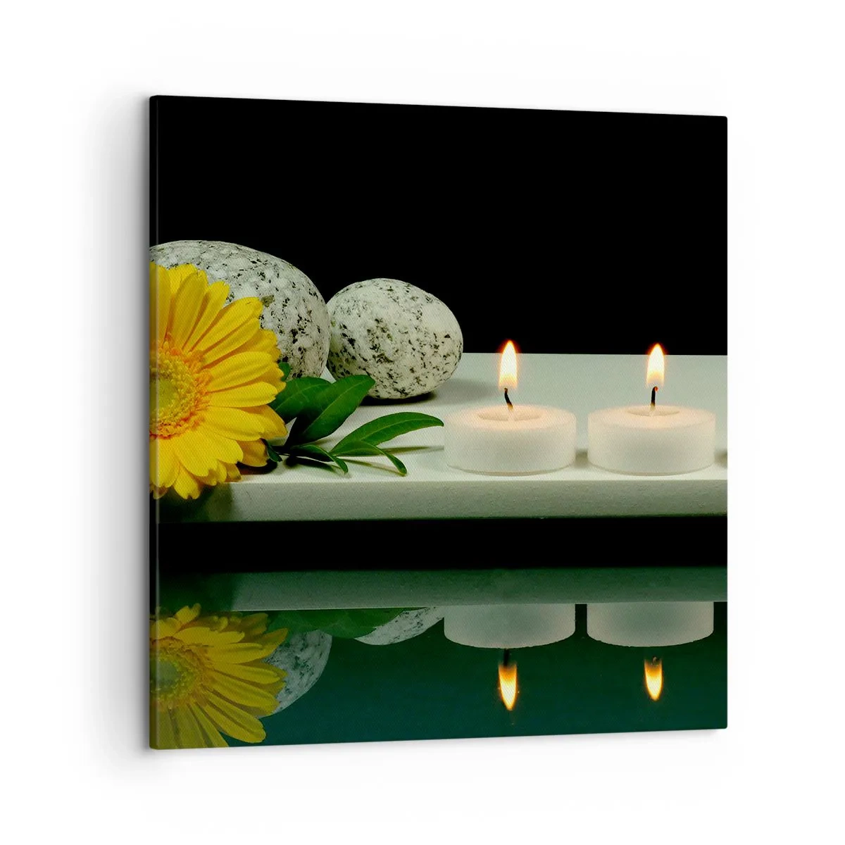 Bild auf Leinwand - Leinwandbild - Beruhigung der Sinne - 50x50 cm