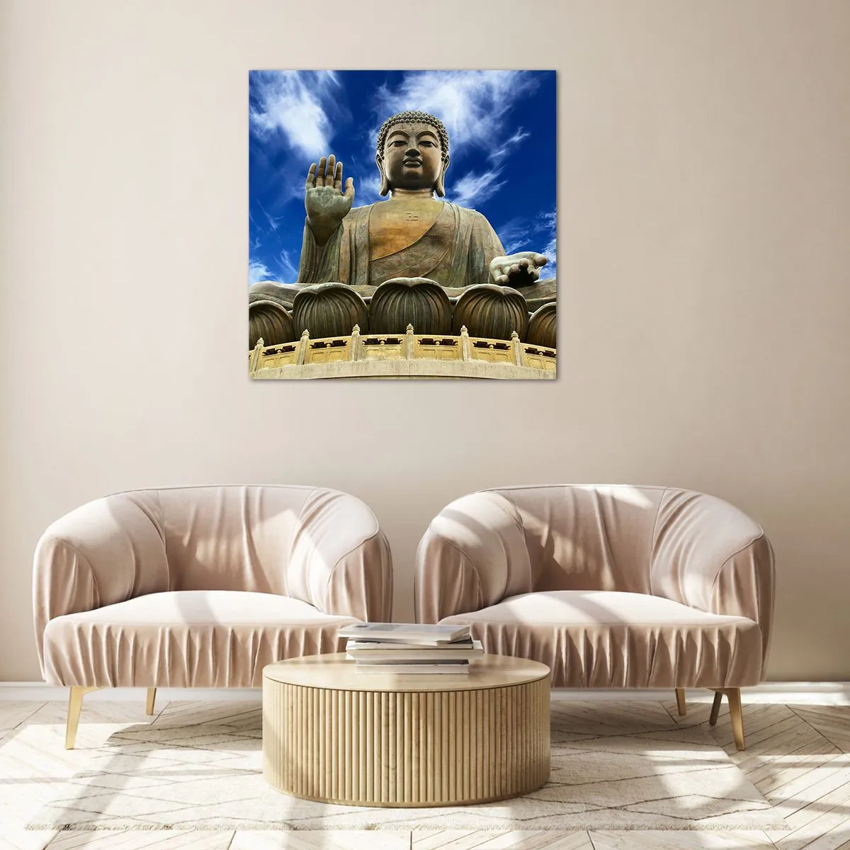 Glasbild - Bild auf glas - Leben ohne Angst - 50x50 cm