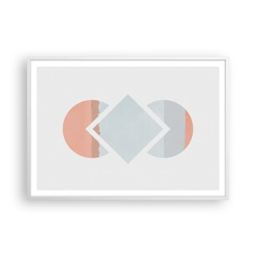 Poster in einem weißen Rahmen - Die Situation ist klar - 100x70 cm