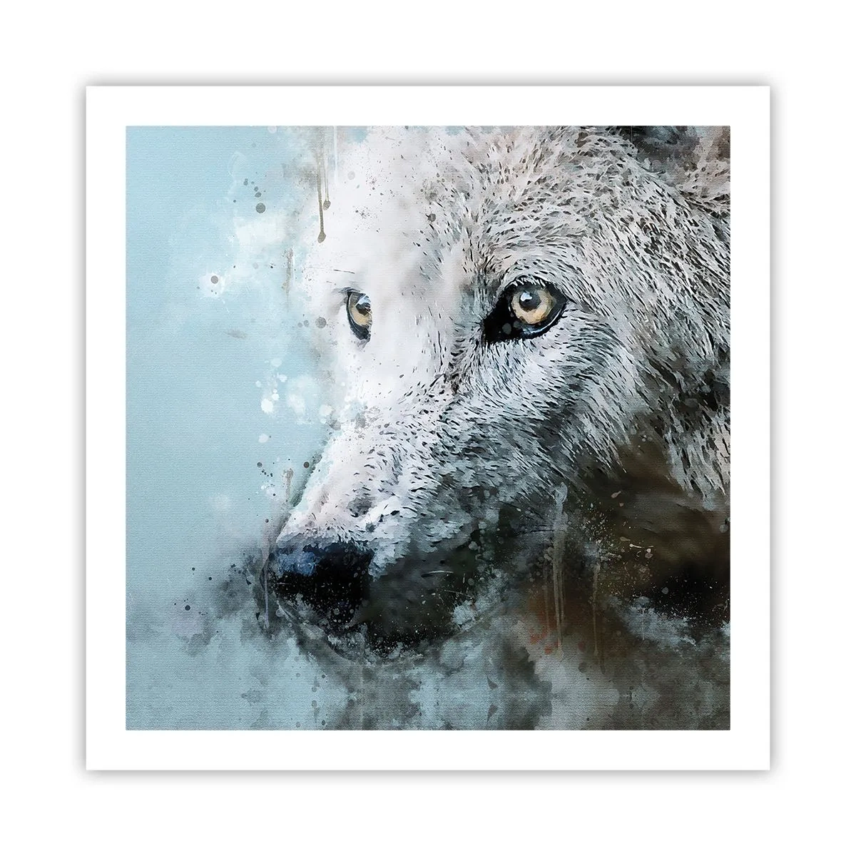 Poster - Lerne die Wolfsseele kennen - 60x60 cm