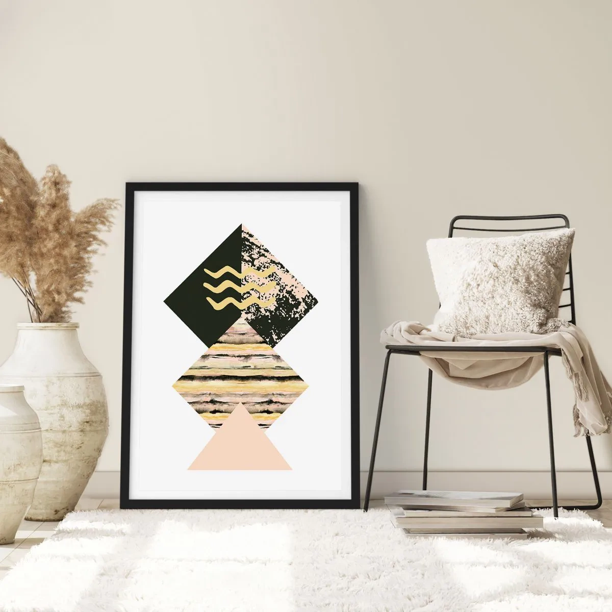 Poster in einem schwarzem Rahmen - Es ist nicht so einfach - 70x100 cm