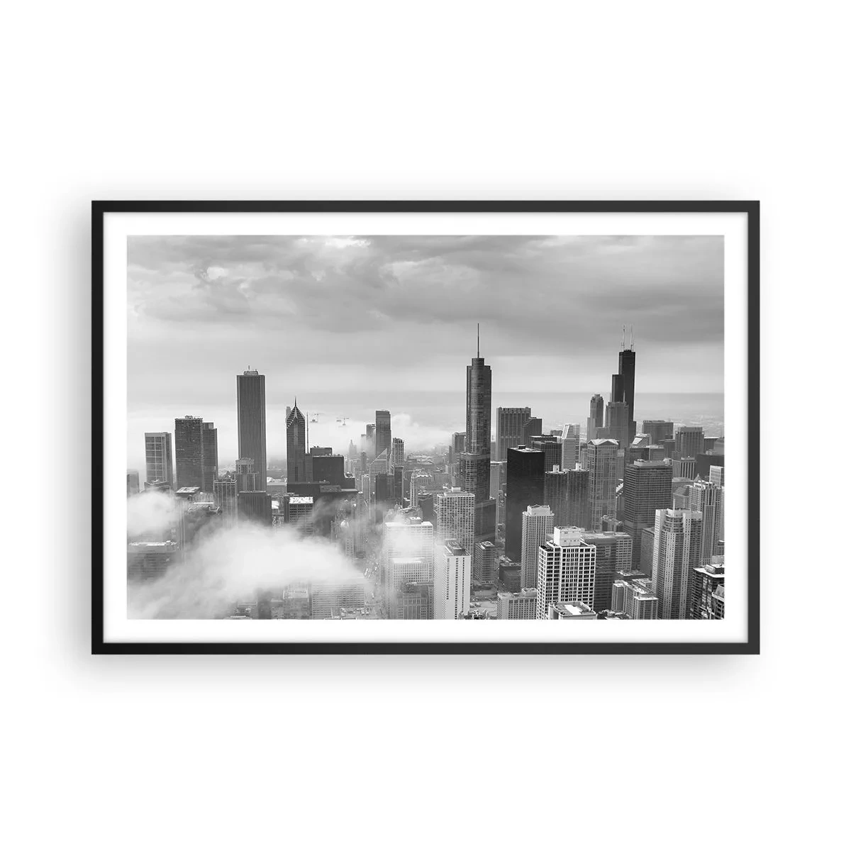 Poster in einem schwarzem Rahmen - Amerikanische Landschaft - 91x61 cm