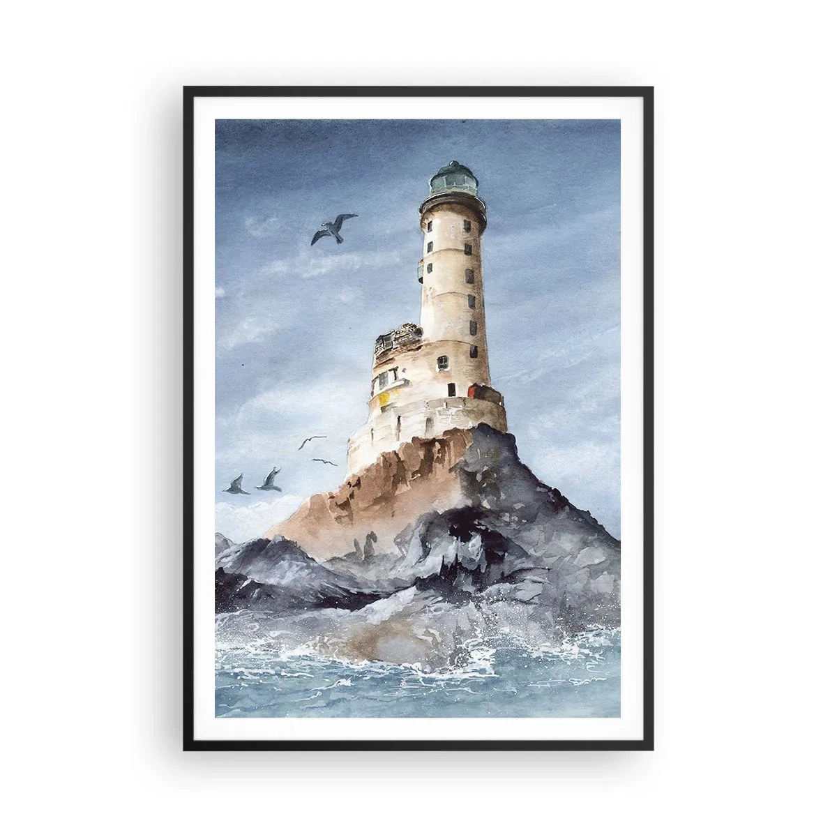 Poster in einem schwarzem Rahmen - Unbesiegbar - 70x100 cm