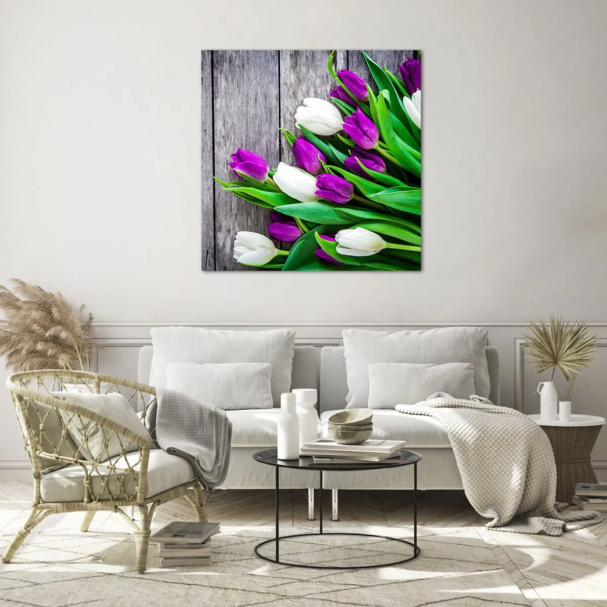 Glasbild - Bild auf glas - Am Tag der Frühlingsferien - 30x30 cm