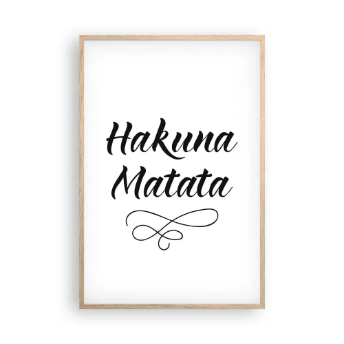 Poster in einem Rahmen aus heller Eiche - Bester Ratschlag - 61x91 cm