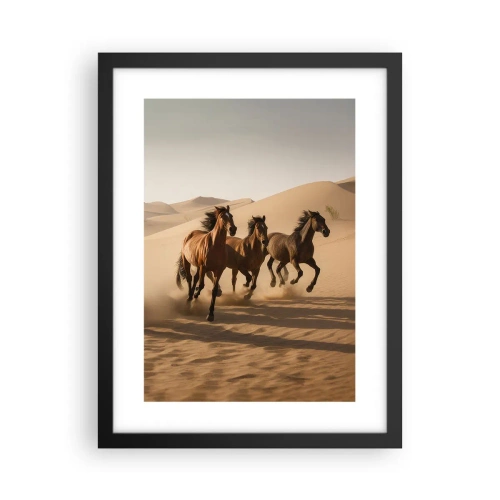 Poster in einem schwarzem Rahmen - Frei wie der Wind - 30x40 cm