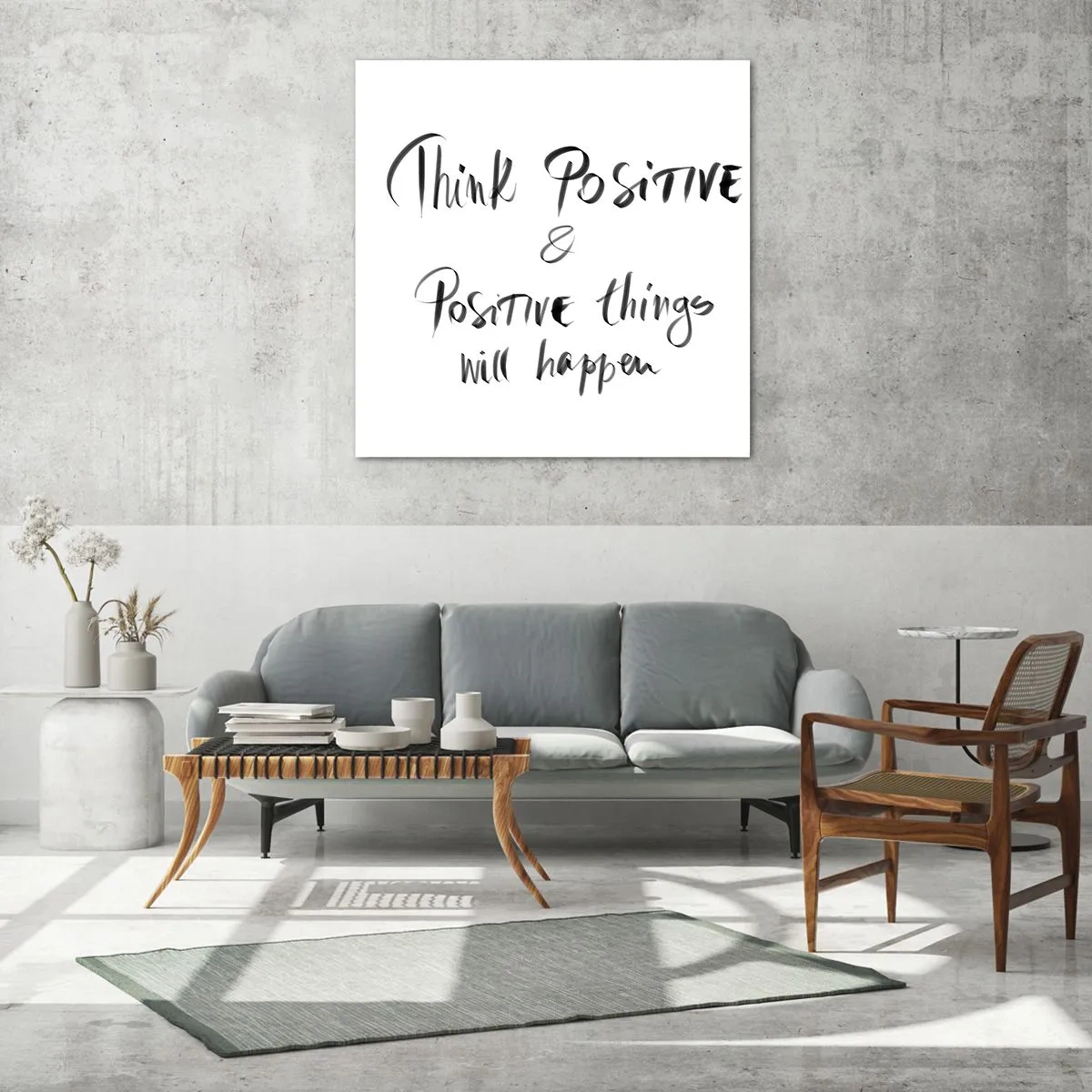 Glasbild - Bild auf glas - Wie soll man leben? - 60x60 cm