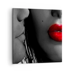 Bild auf Leinwand - Leinwandbild - Gesicht am Gesicht - 60x60 cm