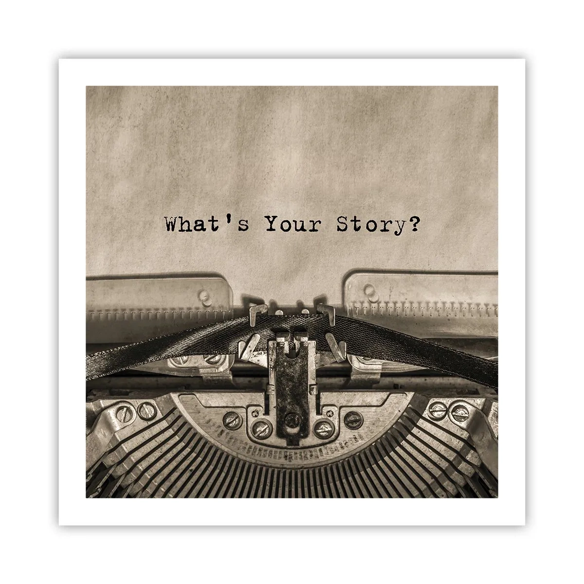 Poster - Erzähl es mir - 60x60 cm