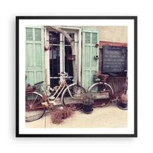 Poster in einem schwarzem Rahmen - Es lebe die Provinz - 60x60 cm