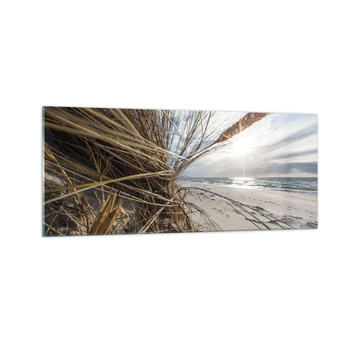 Glasbild - Bild auf glas - Ein Treffen der Elemente der Natur - 100x40 cm