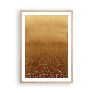 Poster in einem Rahmen aus heller Eiche - Die Geburt des Lichts - 50x70 cm