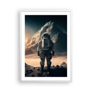 Poster in einem weißen Rahmen - Neue Herausforderung - 50x70 cm