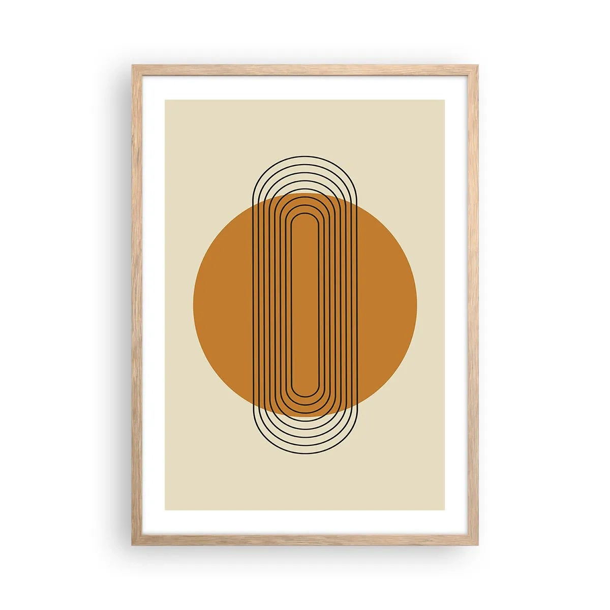 Poster in einem Rahmen aus heller Eiche - Perfekter Plan - 50x70 cm