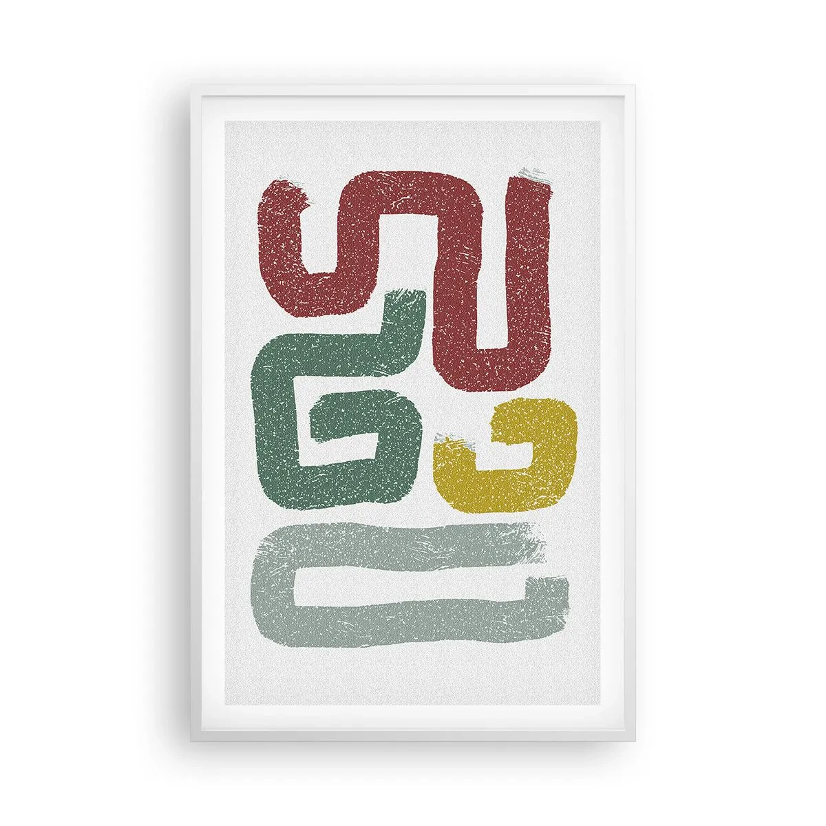 Poster in einem weißen Rahmen - In einer unbekannten Sprache - 61x91 cm