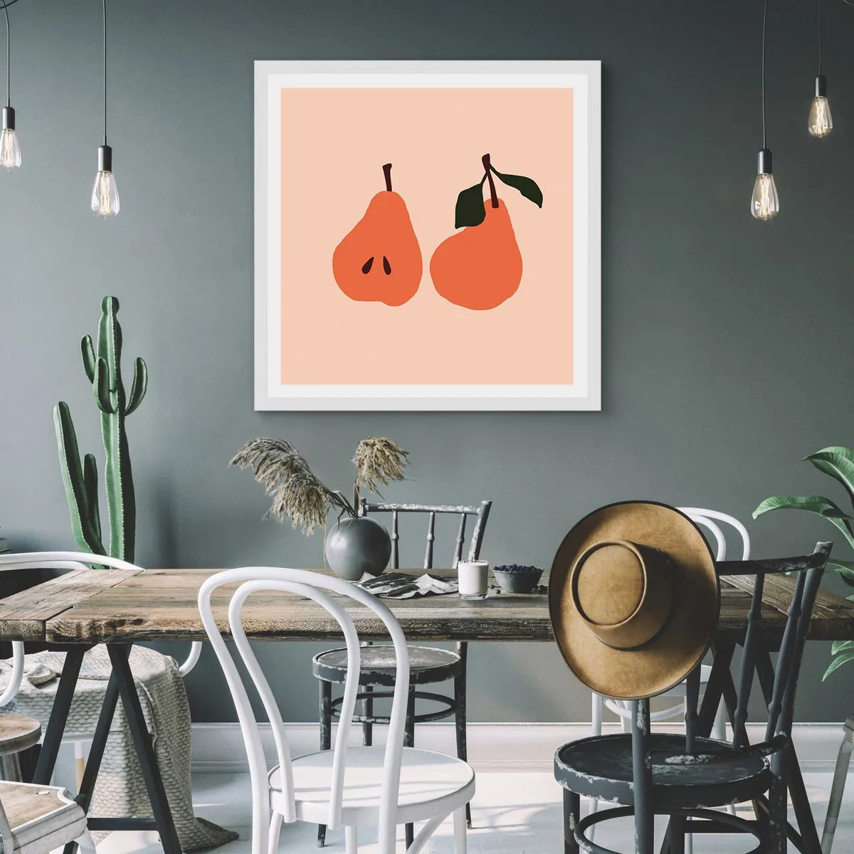 Poster in einem weißen Rahmen - Pure Süße - 40x40 cm