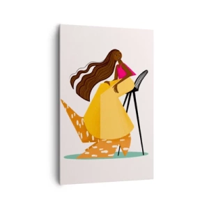 Bild auf Leinwand - Leinwandbild - Mode macht auch Spaß - 80x120 cm