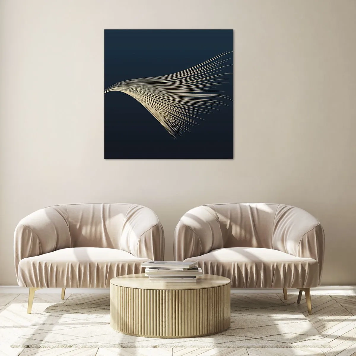 Glasbild - Bild auf glas - Wie das Haar eines Engels - 70x70 cm