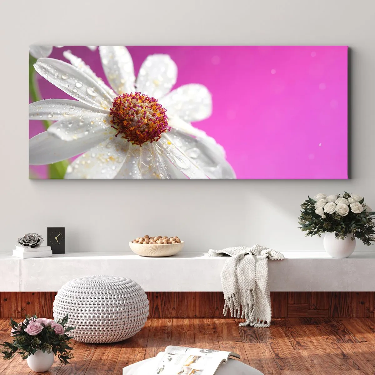 Bild auf Leinwand - Leinwandbild - Bescheiden in seiner Schönheit - 90x30 cm