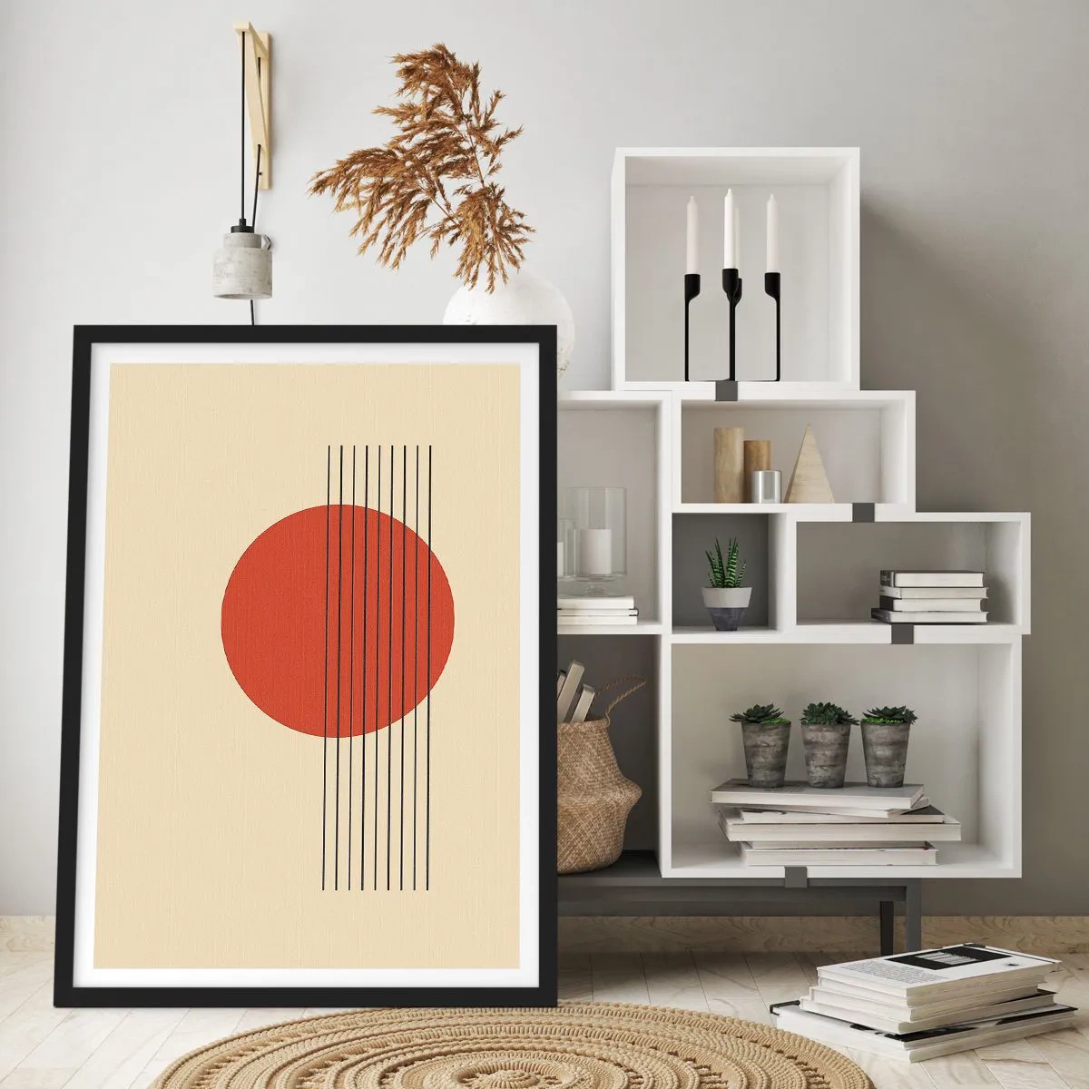 Poster in einem schwarzem Rahmen - Immer wieder und weiter - 30x40 cm