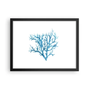 Poster in einem schwarzem Rahmen - Nautisches Filigran - 40x30 cm