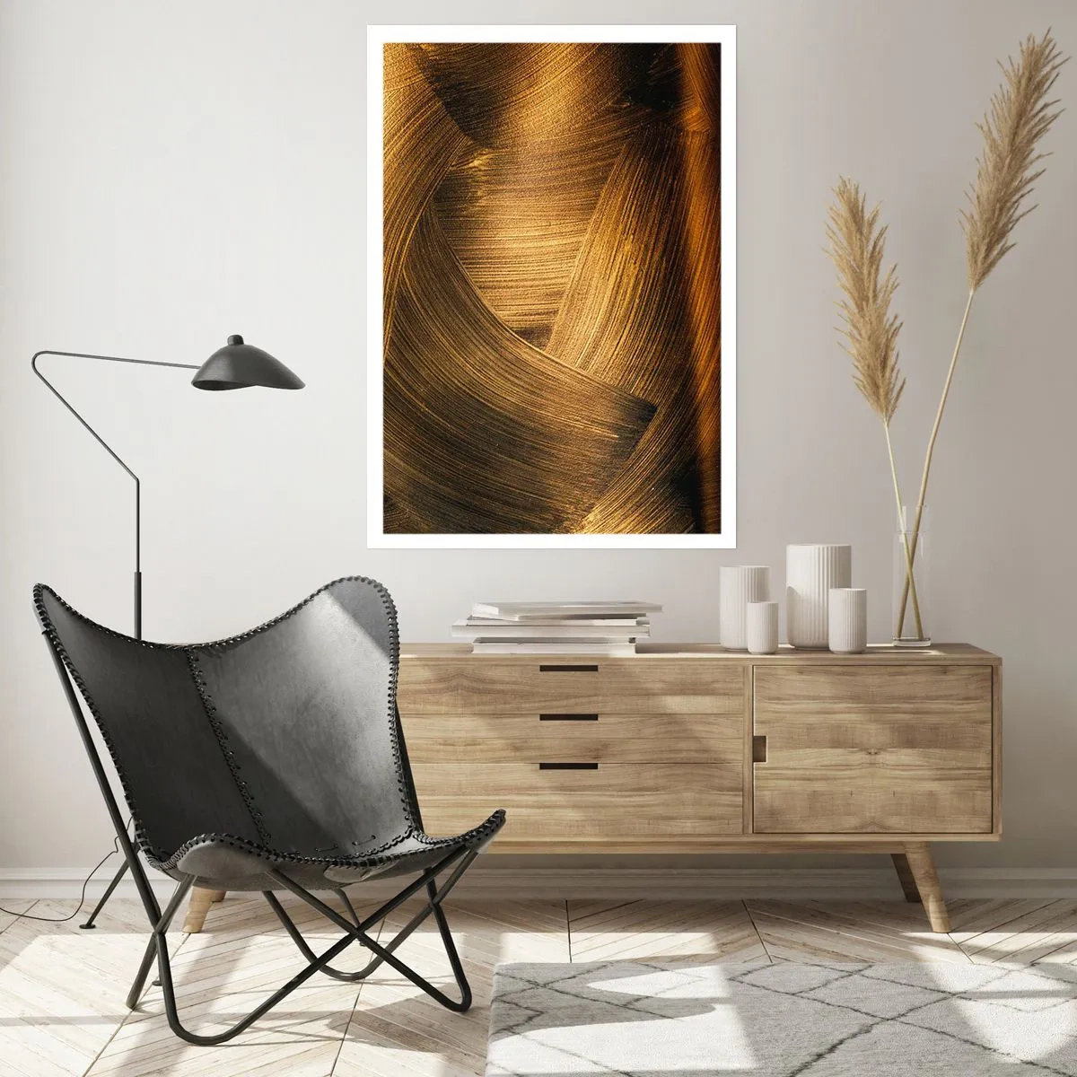 Poster - In einem goldenen Labyrinth - 70x100 cm