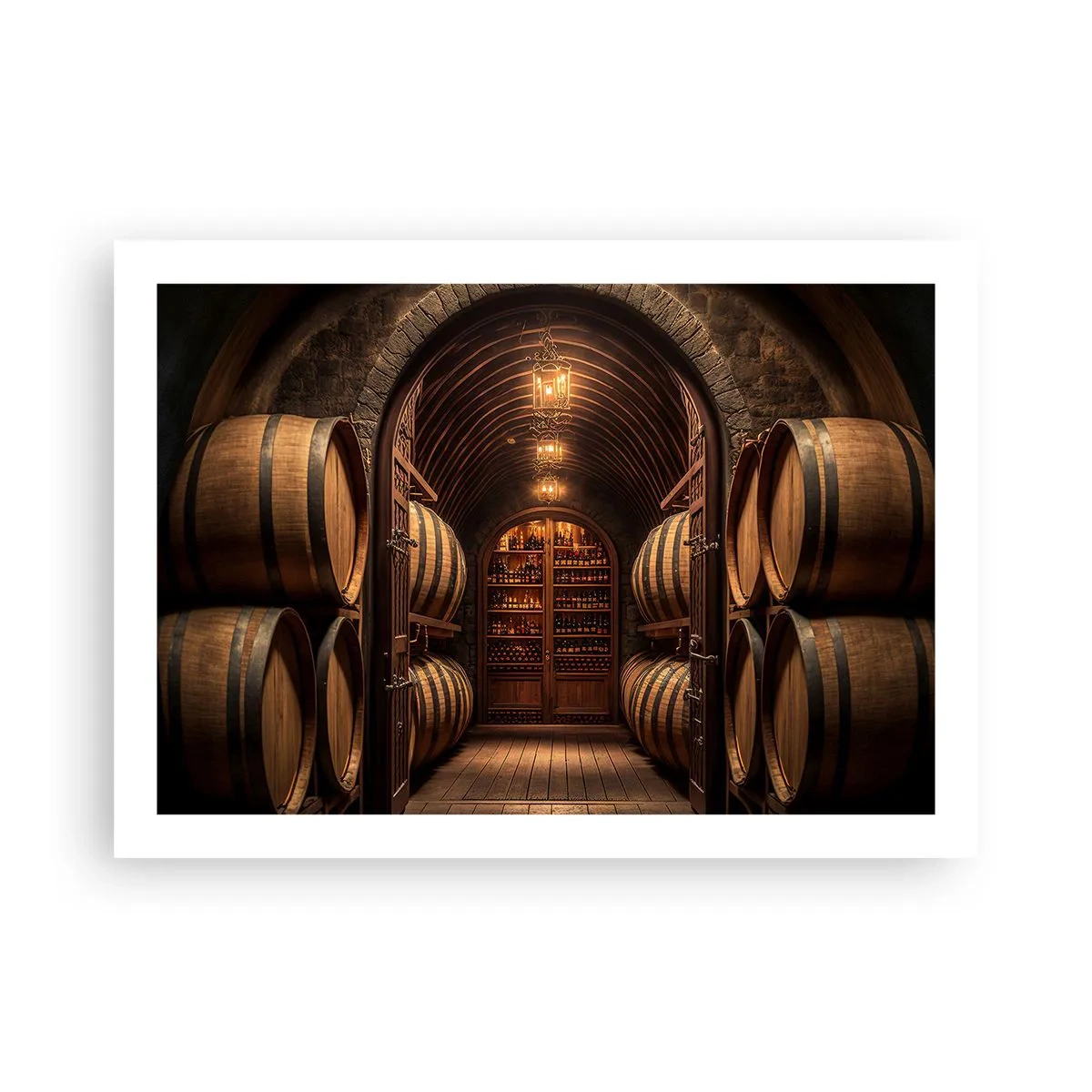Poster - Stimmungsvoller Keller - 70x50 cm
