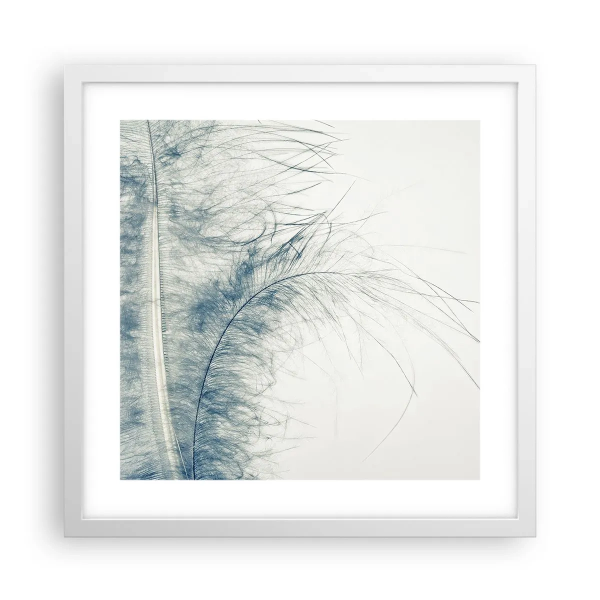 Poster in einem weißen Rahmen - Flüstern der Natur - 40x40 cm