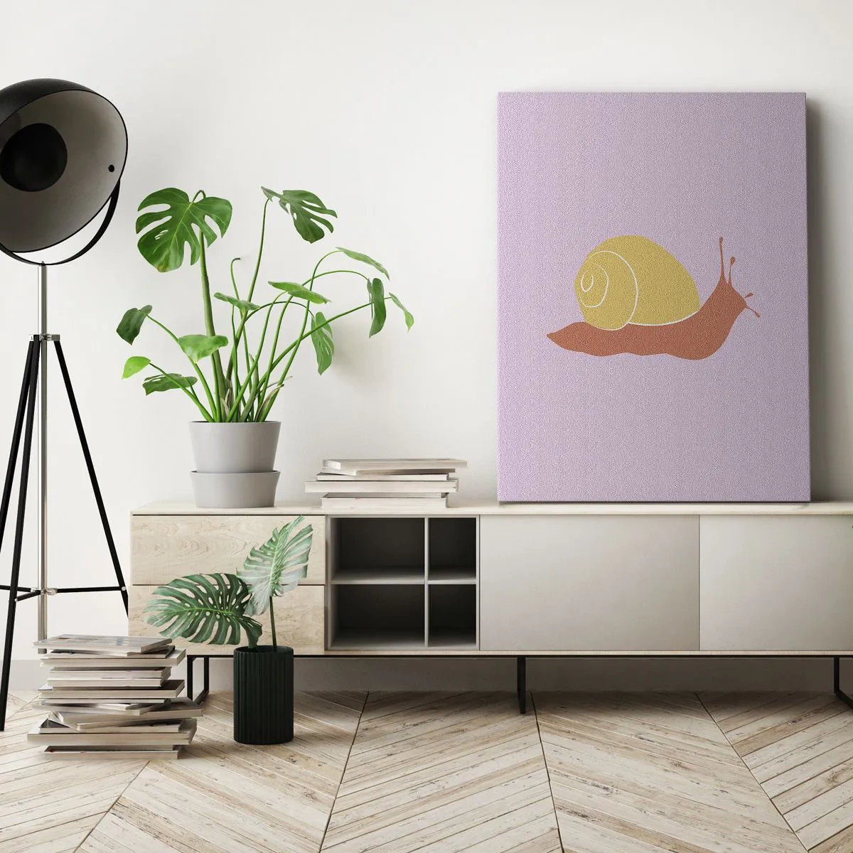 Bild auf Leinwand - Leinwandbild - Es gibt keine Eile - 65x120 cm