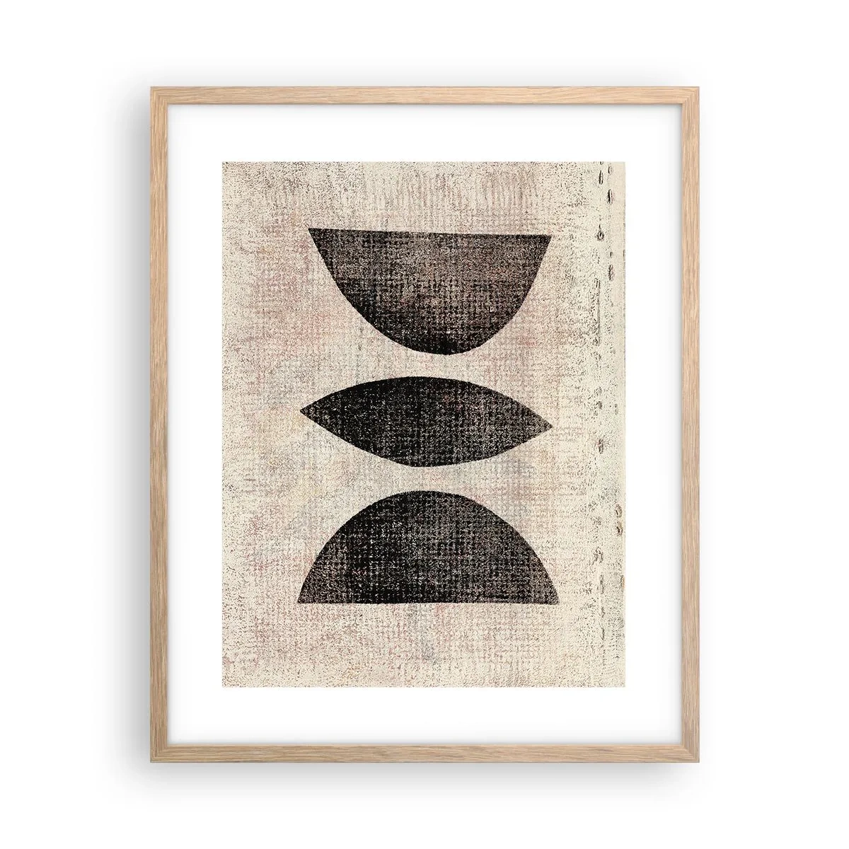 Poster in einem Rahmen aus heller Eiche - Ethnische Abstraktion - 40x50 cm