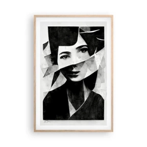 Poster in einem Rahmen aus heller Eiche - So, wie du wirklich bist… - 61x91 cm
