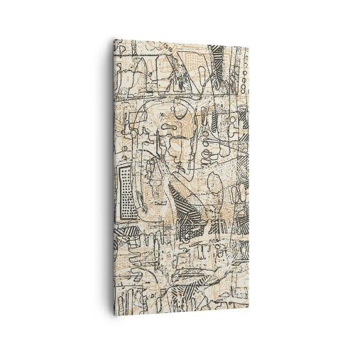 Bild auf Leinwand - Leinwandbild - Es wartet darauf, entschlüsselt zu werden - 55x100 cm