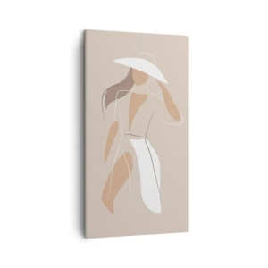 Bild auf Leinwand - Leinwandbild - Mode macht Spaß - 45x80 cm