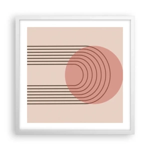 Poster in einem weißen Rahmen - Unwiderstehliche Anziehungskraft - 50x50 cm