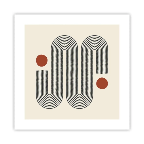 Poster - Vom Anfang bis zum Ende - 40x40 cm