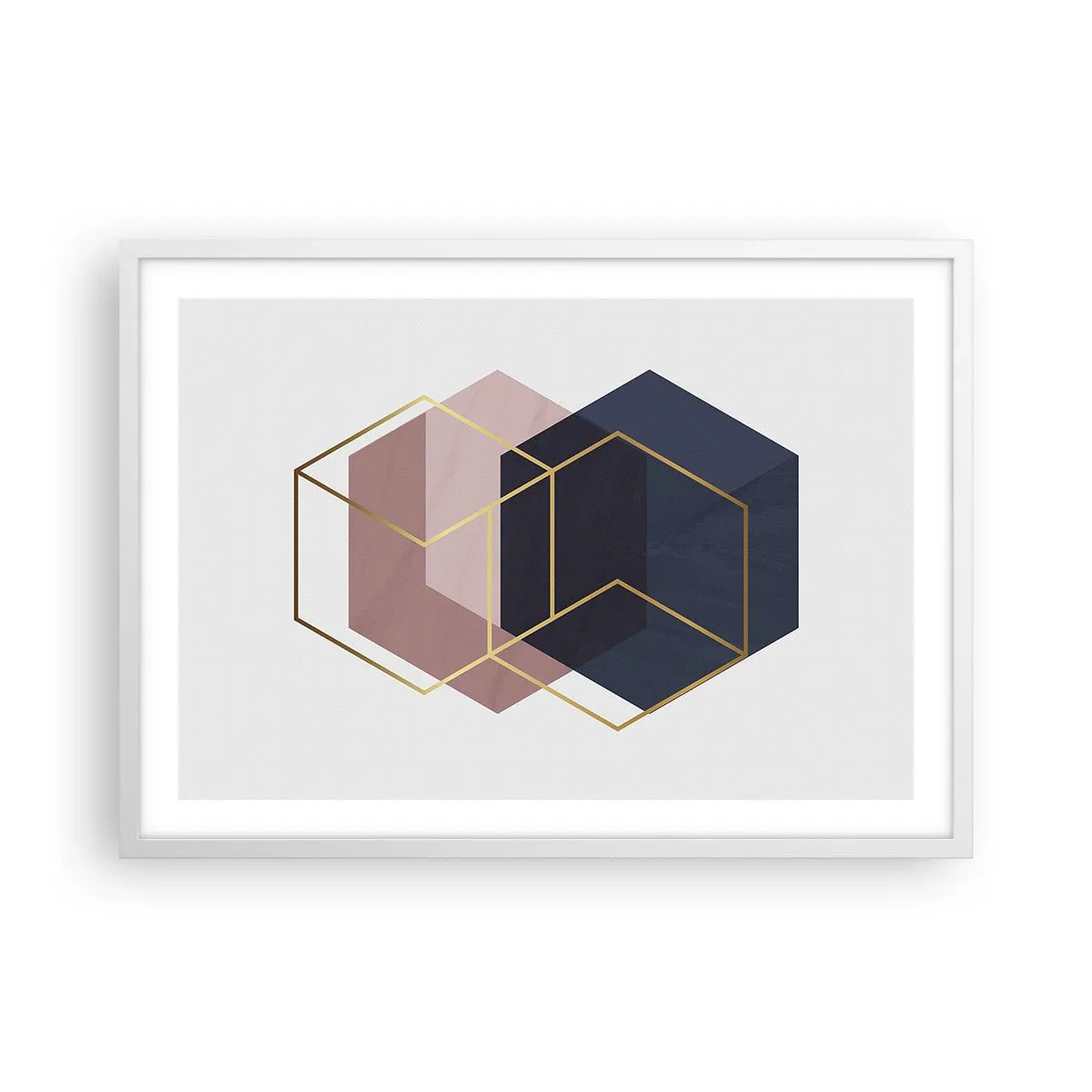 Poster in einem weißen Rahmen - Die Kraft der Einfachheit - 70x50 cm