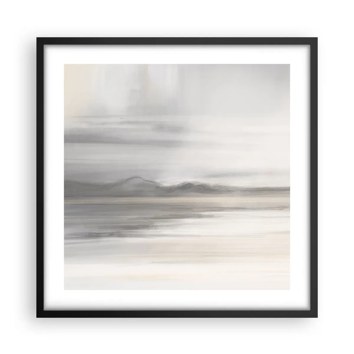 Poster in einem schwarzem Rahmen - Nachdenkliche Distanz - 50x50 cm