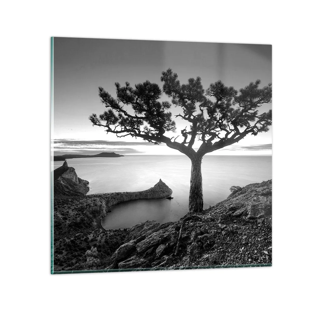 Glasbild - Bild auf glas - Stille bis zum Horizont - 40x40 cm