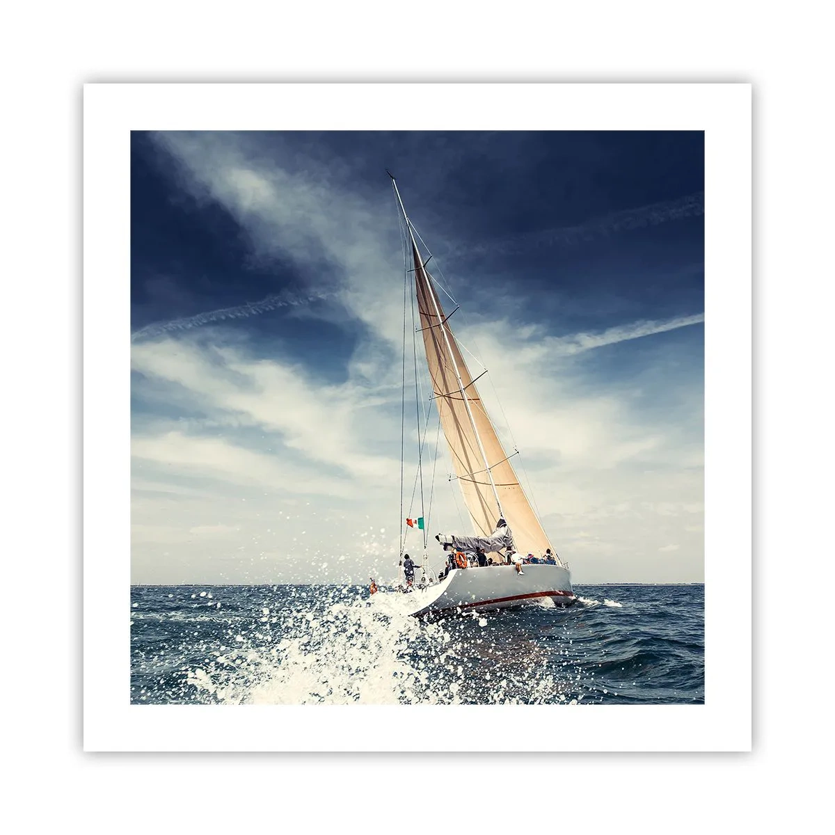 Poster - Sie werden uns nicht einholen! - 50x50 cm