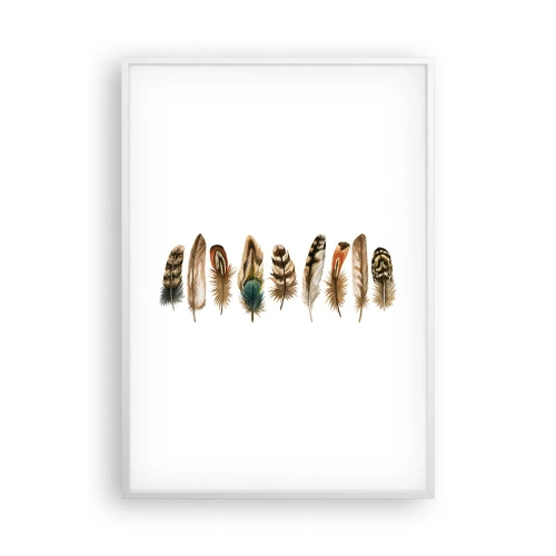 Poster in einem weißen Rahmen - Eine federleichte Variante - 70x100 cm