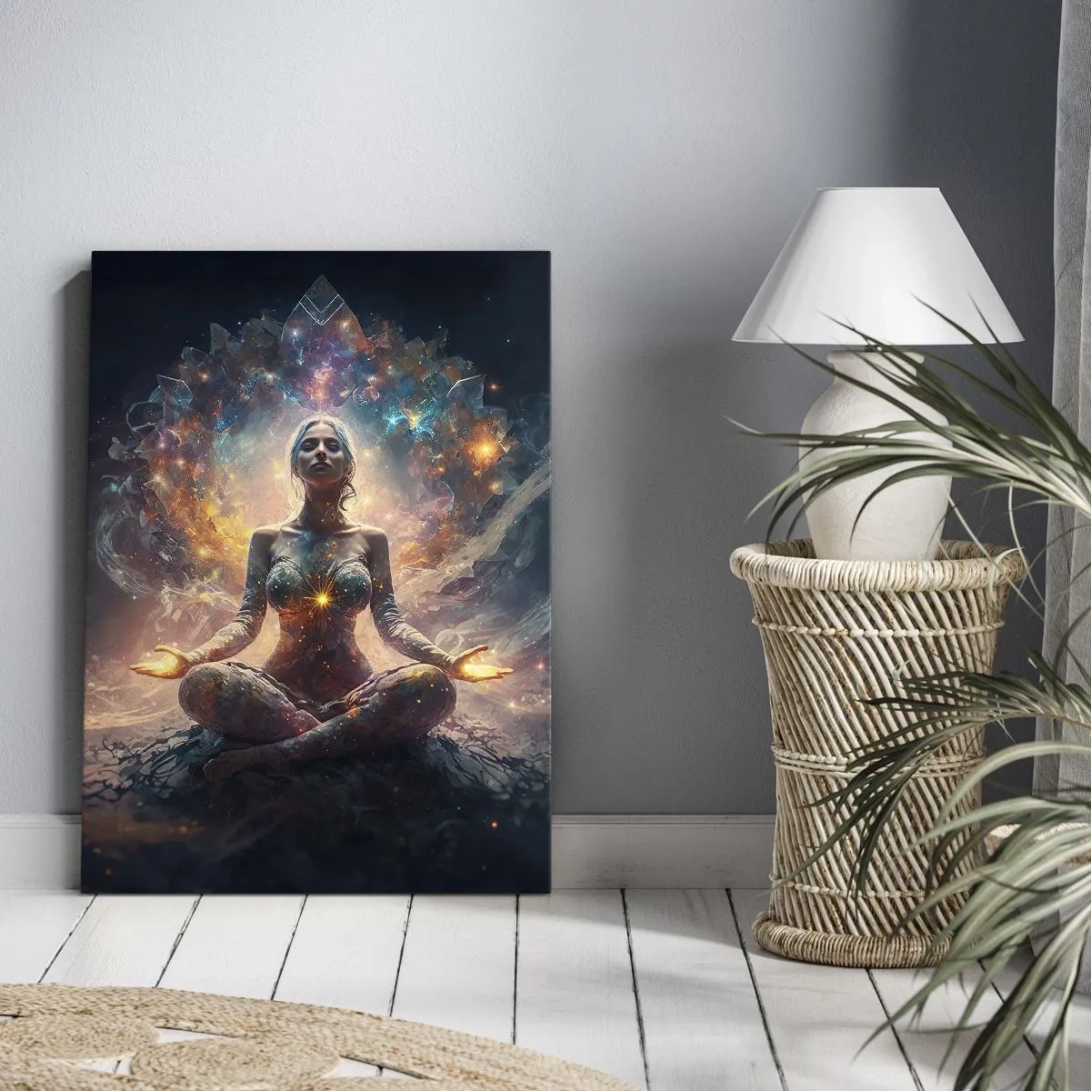 Bild auf Leinwand - Leinwandbild - Fluss guter Energie - 45x80 cm