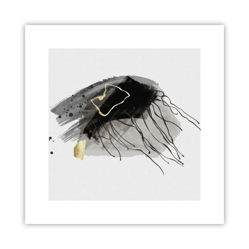 Poster - In Schwarz und Gold - 30x30 cm